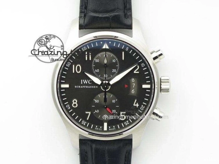 MIROTIME 0331 Big Pilot IW510301 Satin-Polished RG YLF Best Edition Black Dial On Leather Strap A Flexible 7222